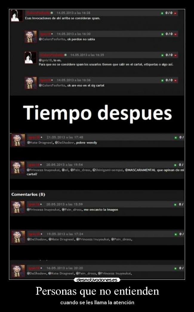 Personas que no entienden - 