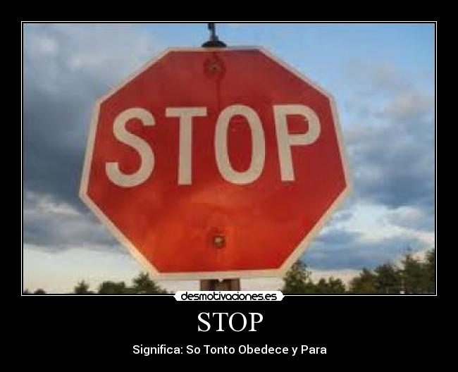 STOP -