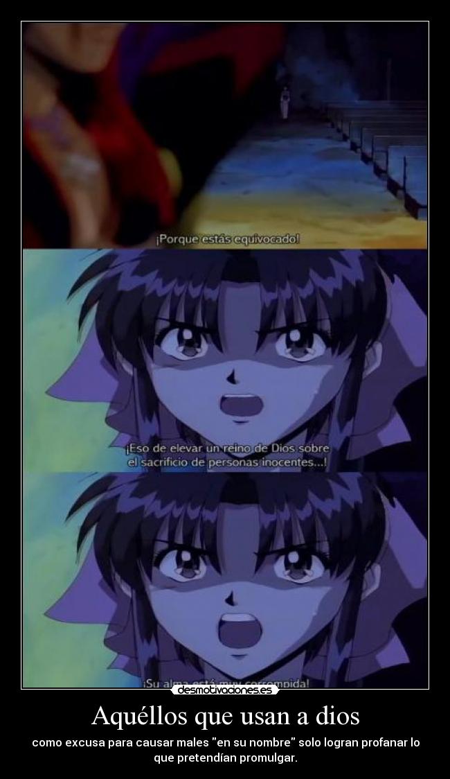 Aquéllos que usan a dios -