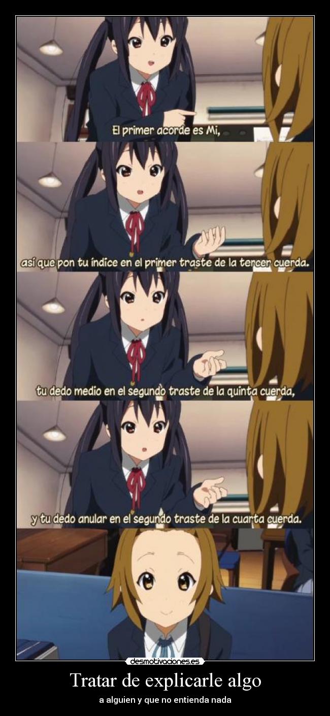 carteles anime shinigamisempai kon tratar explicarle algo alguien que entienda nada desmotivaciones