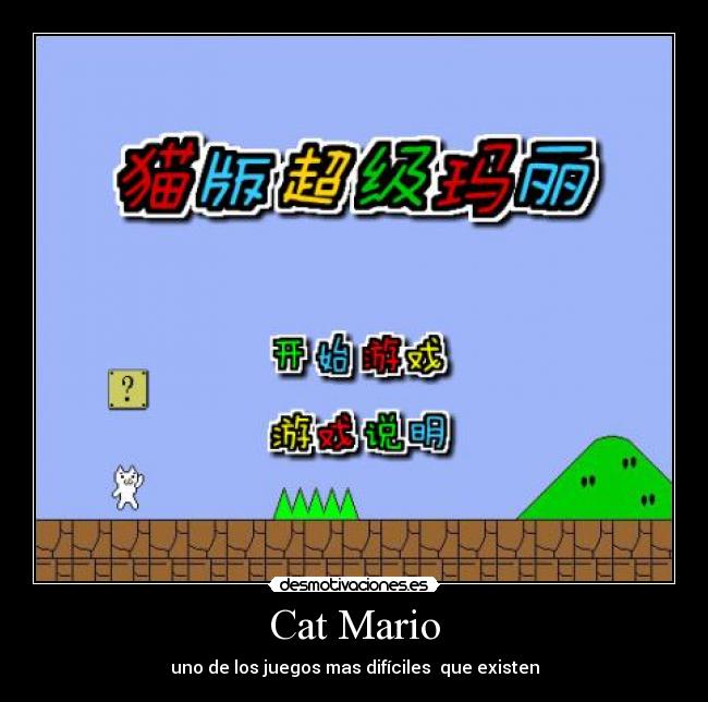 Cat Mario - uno de los juegos mas difíciles que existen