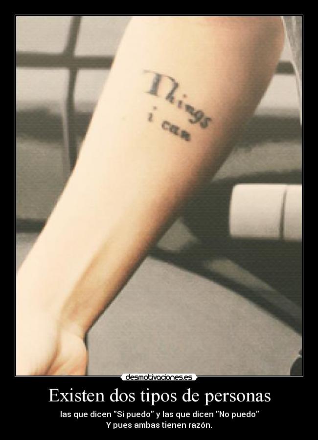 Existen dos tipos de personas -