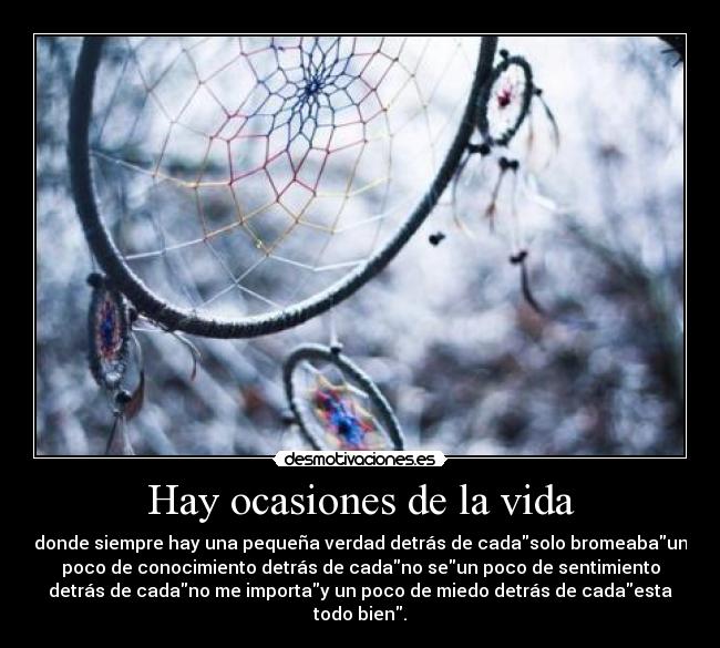Hay ocasiones de la vida - 