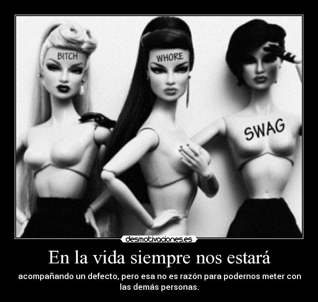 carteles vida ryuzaky0919 defectos una excusa desmotivaciones