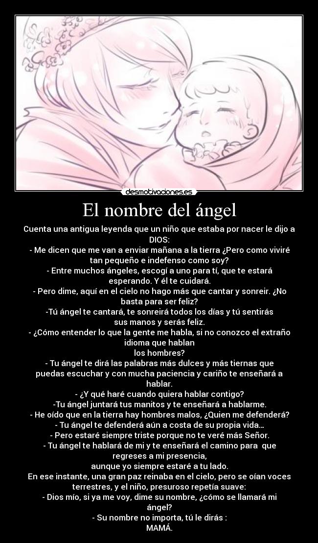 El nombre del ángel -