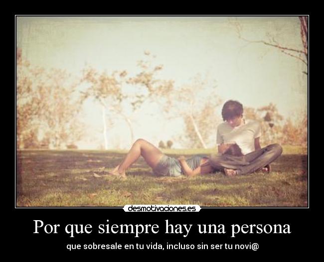 Por que siempre hay una persona -