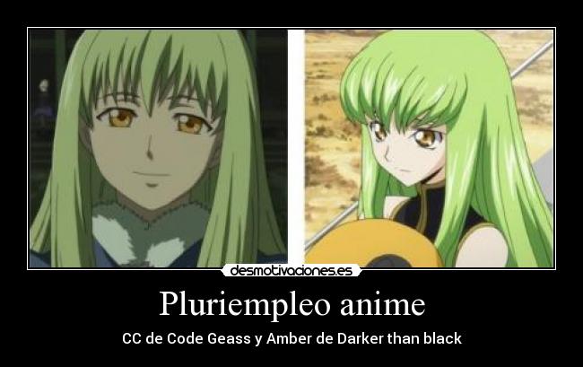 carteles anime amber darker than black code geass raptorhunters theinmortals portadora geass contratista desmotivaciones