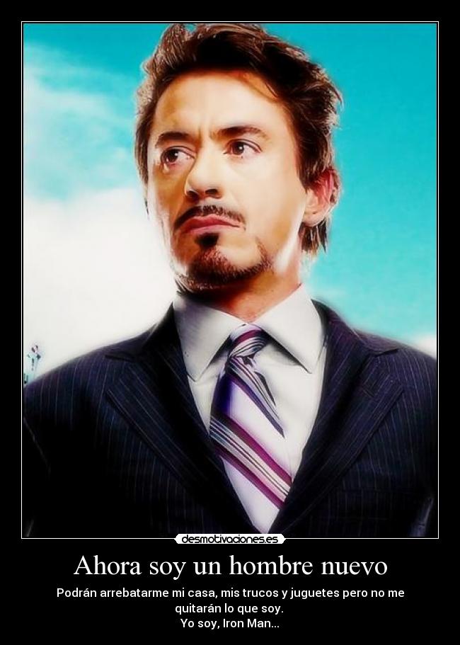 carteles iron man robert downey tony stark desmotivaciones