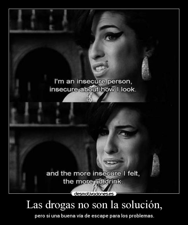 carteles amy winehouse putas drogas desmotivaciones