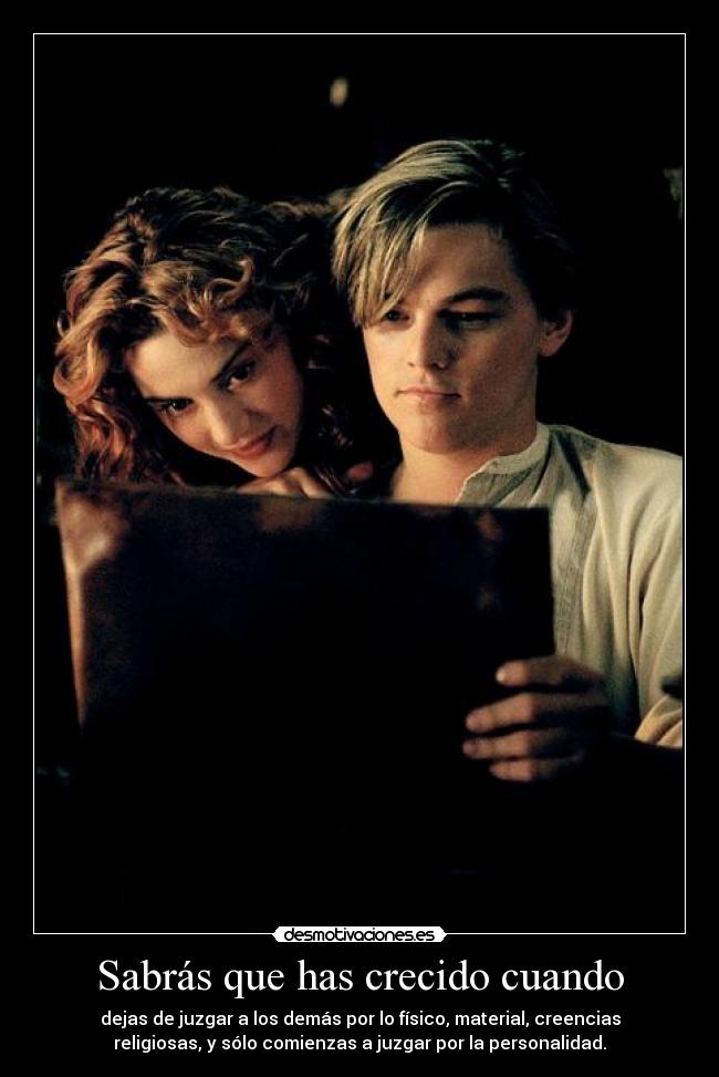 Sabrás que has crecido cuando - 