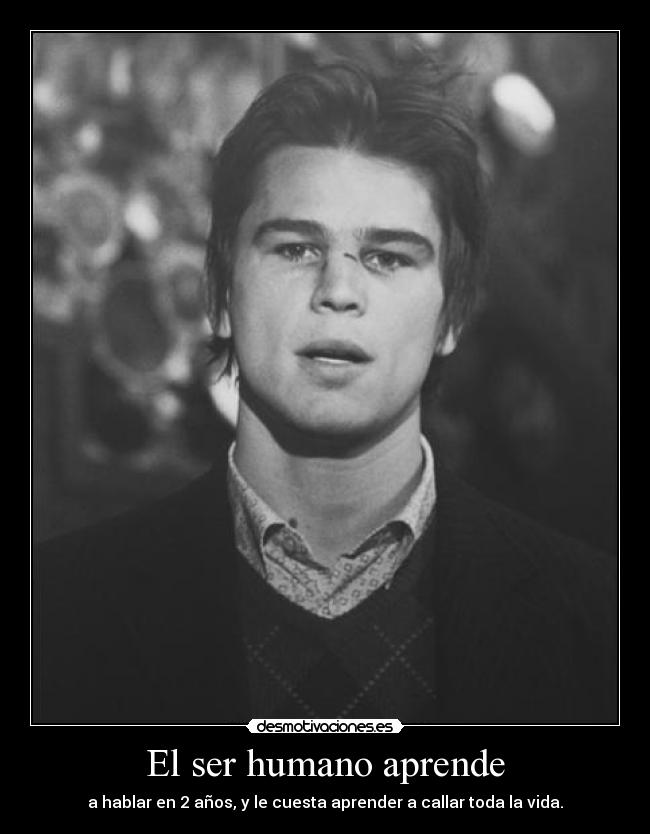 El ser humano aprende -