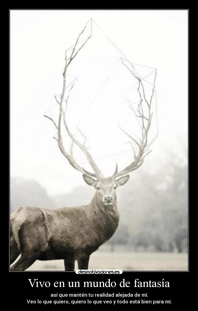 Vivo en un mundo de fantasía -