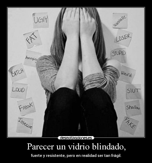 Parecer un vidrio blindado, - 