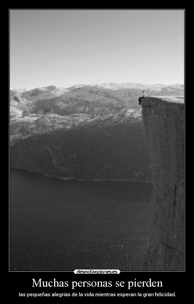 Muchas personas se pierden -