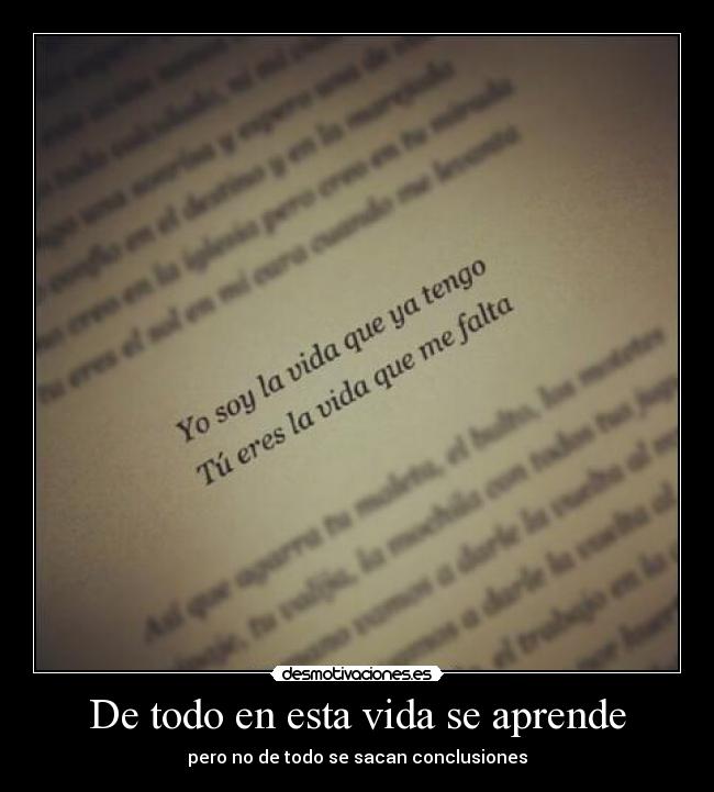De todo en esta vida se aprende -