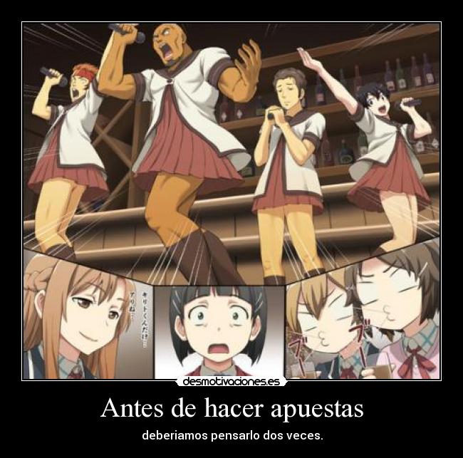 Antes de hacer apuestas - deberiamos pensarlo dos veces.