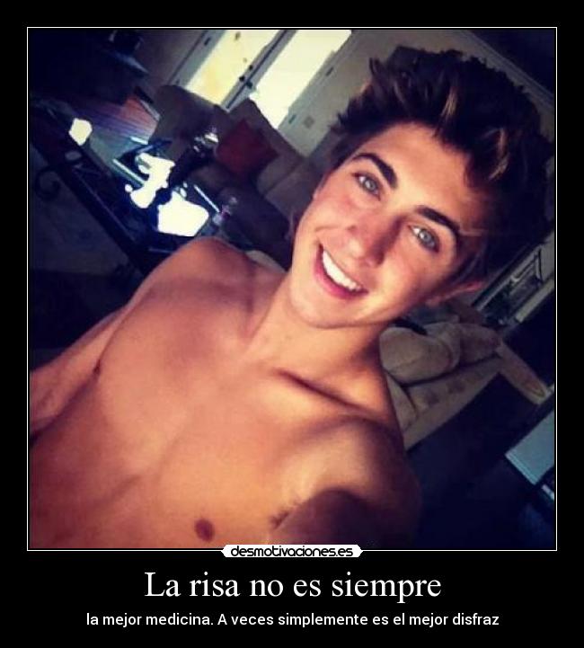 La risa no es siempre - la mejor medicina. A veces simplemente es el mejor disfraz