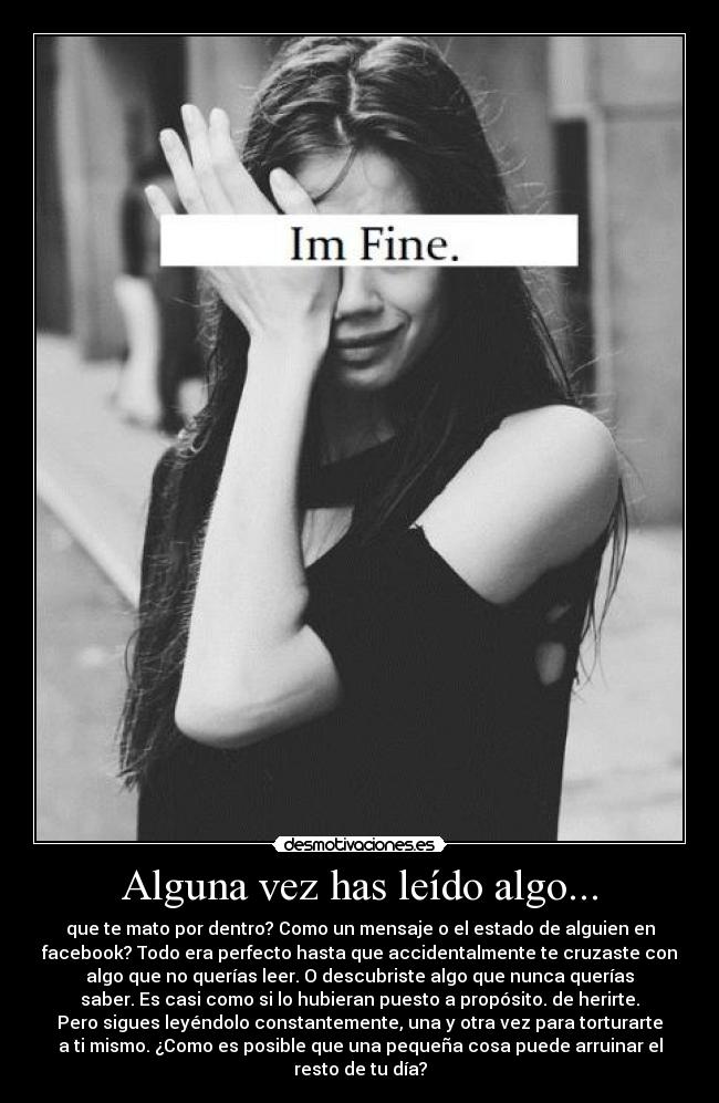 Alguna vez has leído algo... -