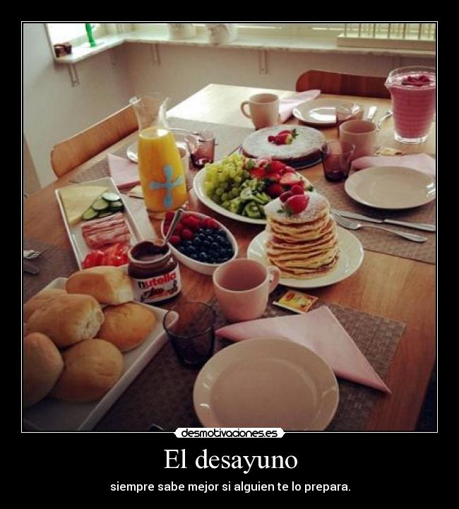 El desayuno -