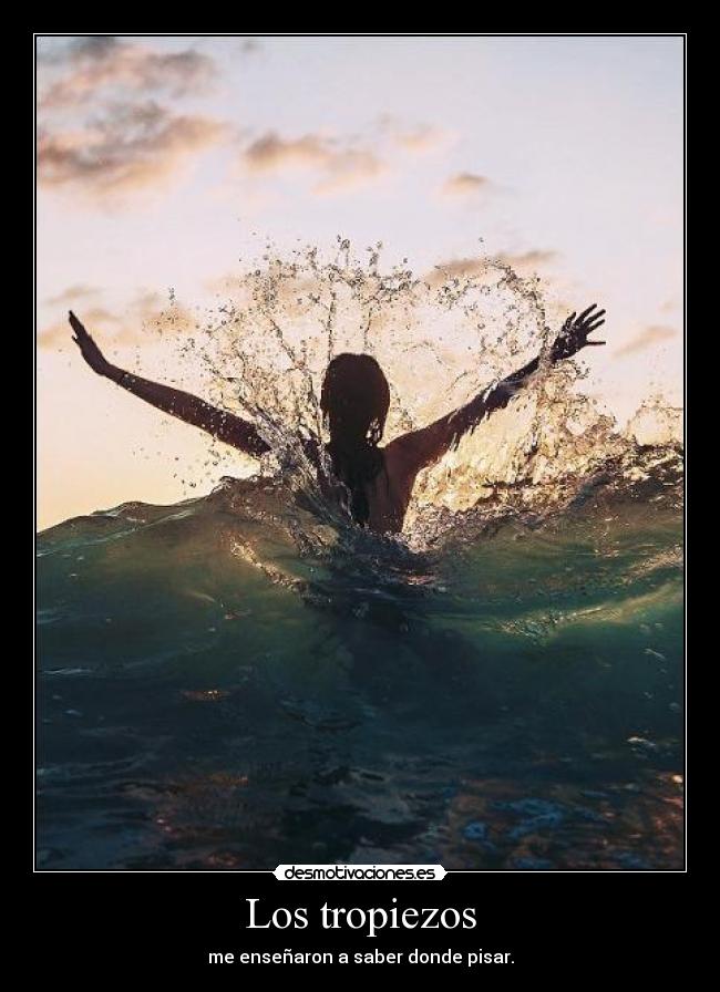 Los tropiezos -