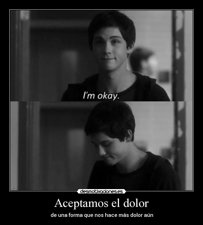 Aceptamos el dolor -