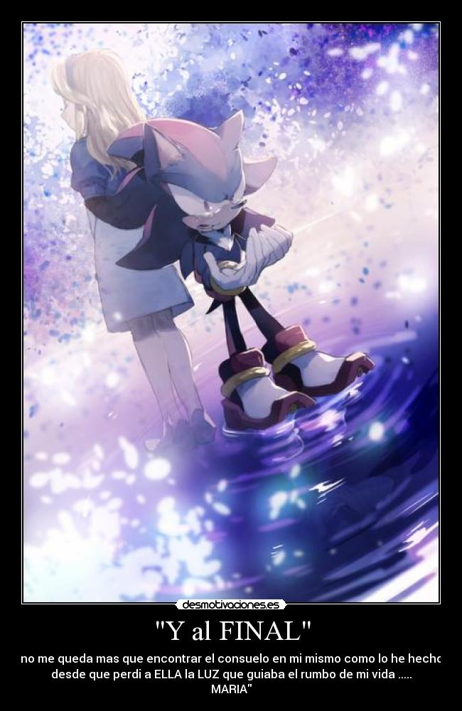 carteles shadow the hedgehdog desmotivaciones