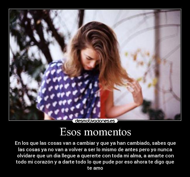 Esos momentos -