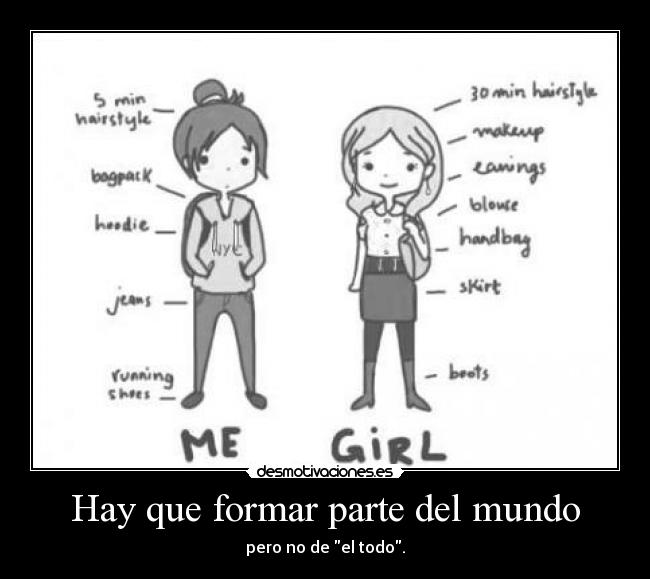 carteles mundo darkbutterfly somos parte del mundo pero diferentes los demas kirch complicarse apariencia desmotivaciones