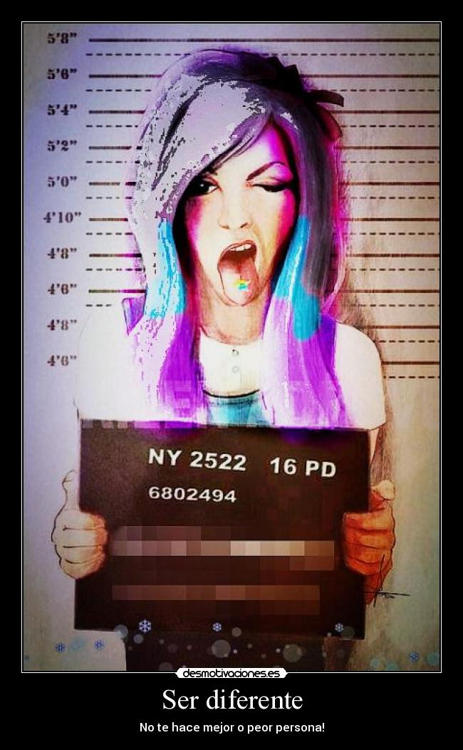 Ser diferente - No te hace mejor o peor persona!