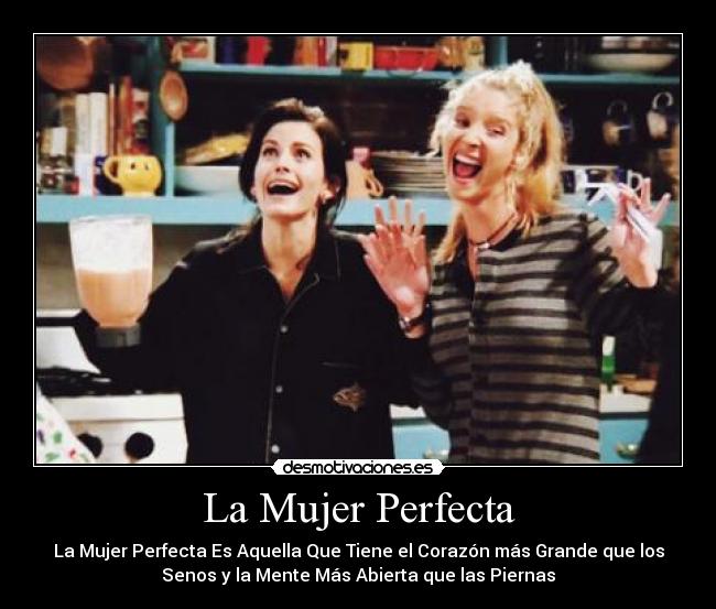 La Mujer Perfecta - La Mujer Perfecta Es Aquella Que Tiene el Corazón más Grande que los
Senos y la Mente Más Abierta que las Piernas