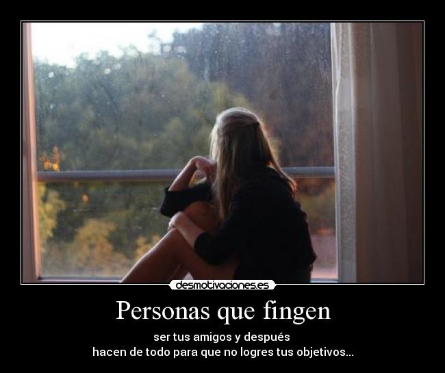 Personas que fingen -
