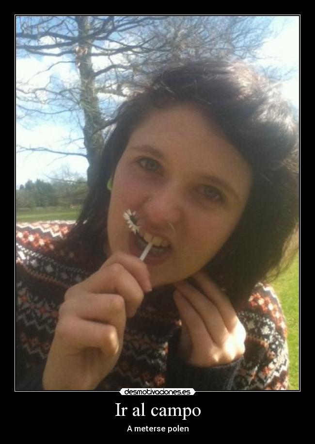 Ir al campo - A meterse polen