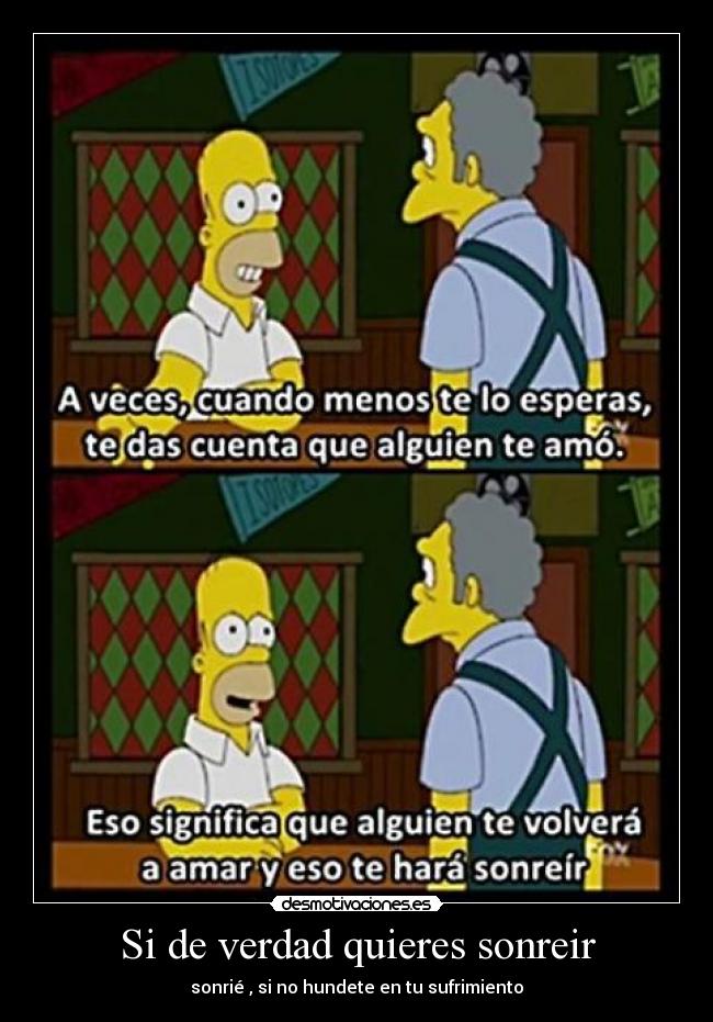 Si de verdad quieres sonreir -