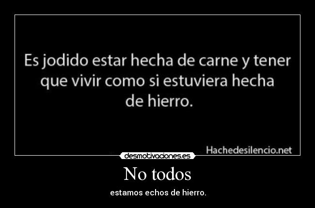 carteles todos estamos echos hierro desmotivaciones