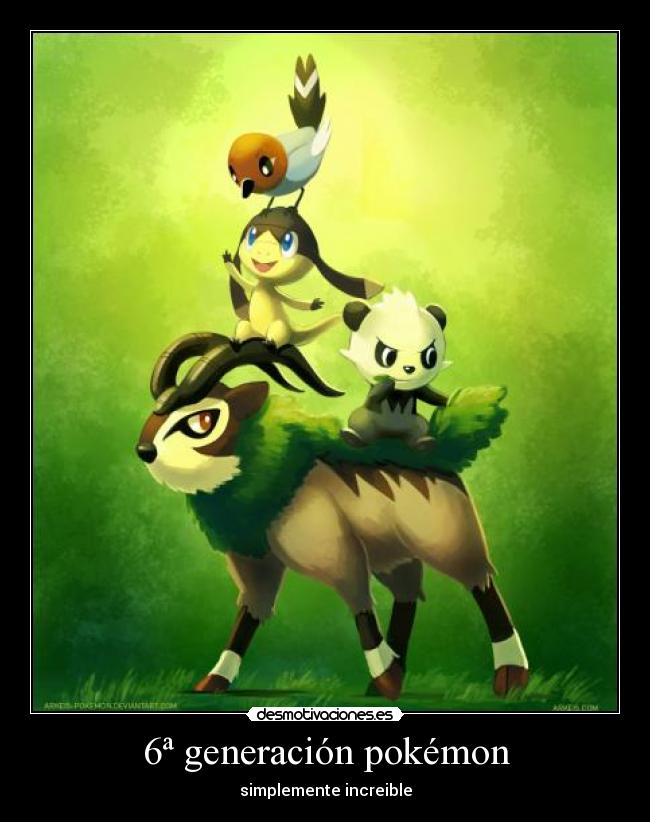 6ª generación pokémon -