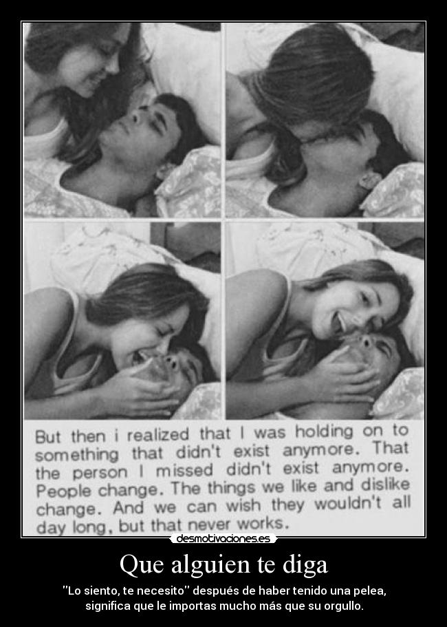 Que alguien te diga - 