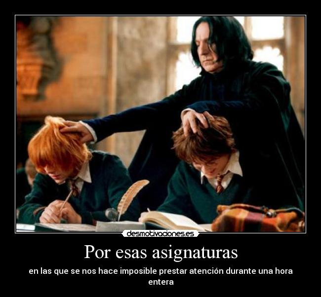 Por esas asignaturas - 