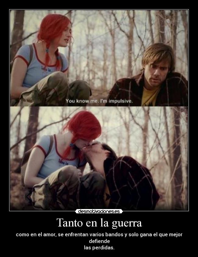 Tanto en la guerra -