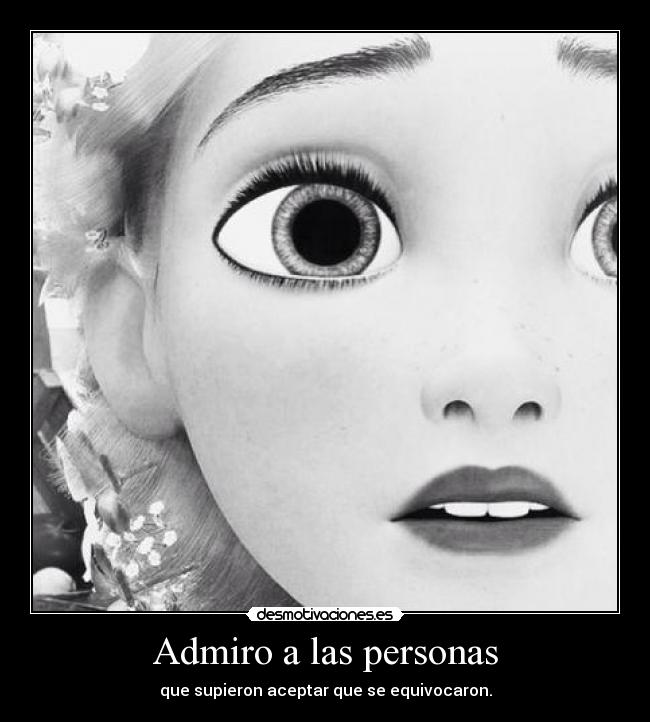 Admiro a las personas -