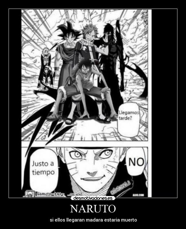 NARUTO - si ellos llegaran madara estaria muerto