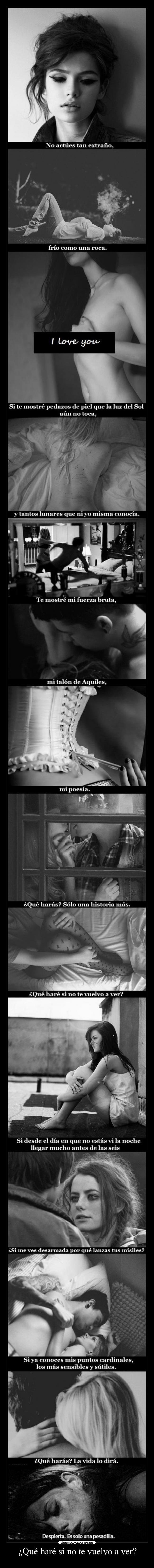 ¿Qué haré si no te vuelvo a ver? - 