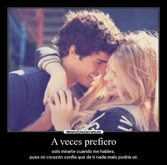 A veces prefiero - 