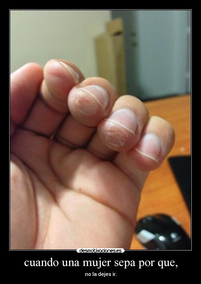 cuando una mujer sepa por que, -