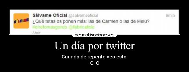 Un día por twitter -