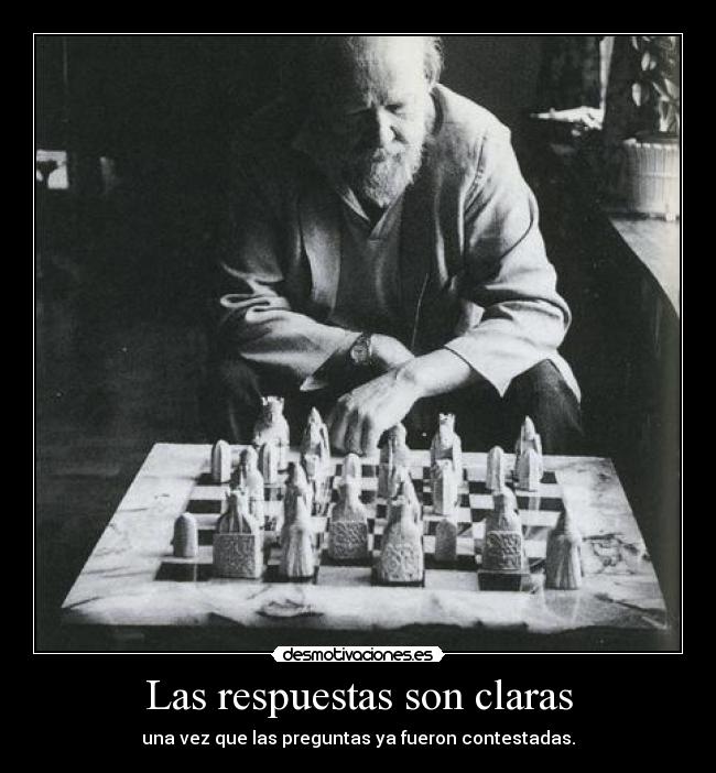 carteles gotetsinoshiro escritor william golding ajedrez respuestas claras preguntas responder pasado desmotivaciones