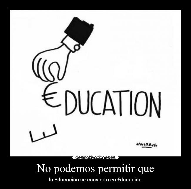 No podemos permitir que -