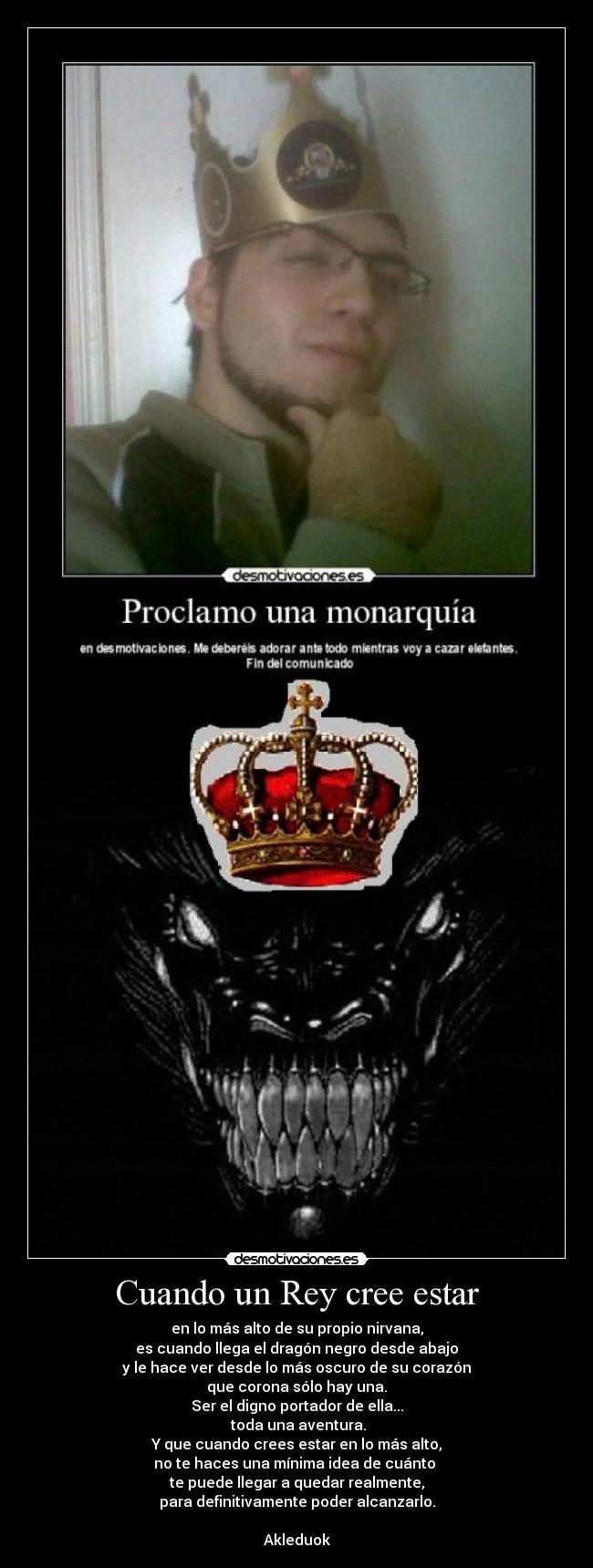 Cuando un Rey cree estar - 