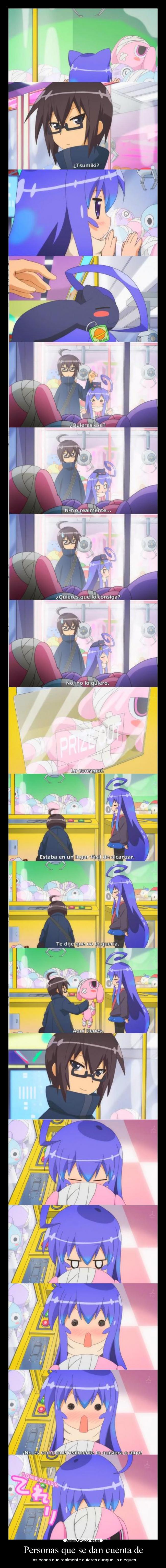 Personas que se dan cuenta de -