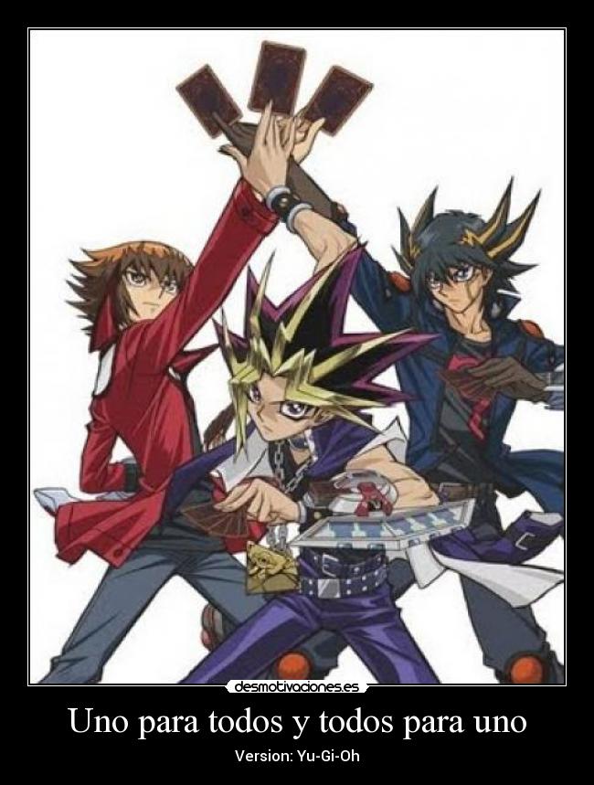 carteles yugioh yugi muto jaden yuki yusei tres mosqueteros echos reales frases desmotivaciones