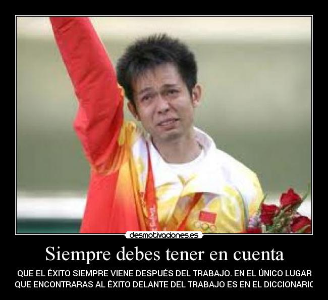 Siempre debes tener en cuenta -